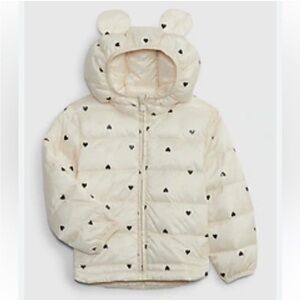 GAP Cream Toddler Puffer Jacket